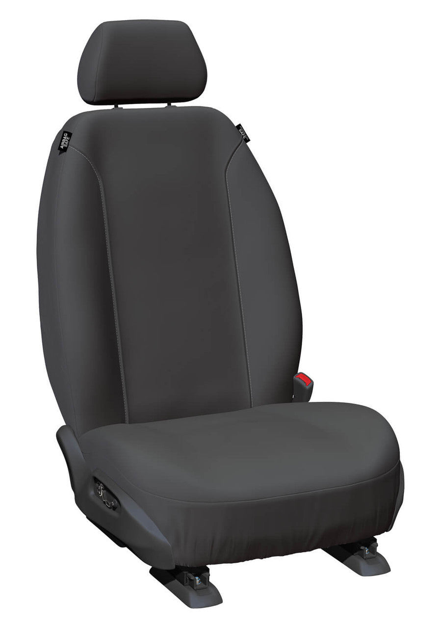 Super Tough Canvas Front Charcoal Seat Covers Suits Hilux 200 Series Workmate in Charcoal