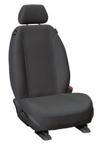 Super Tough Canvas Front Charcoal Seat Covers Suits Hilux Single 2015-2025 in Charcoal