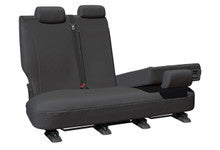 Super Tough Canvas Rear Charcoal Seat Covers Suits Hilux 2015-On in Charcoal