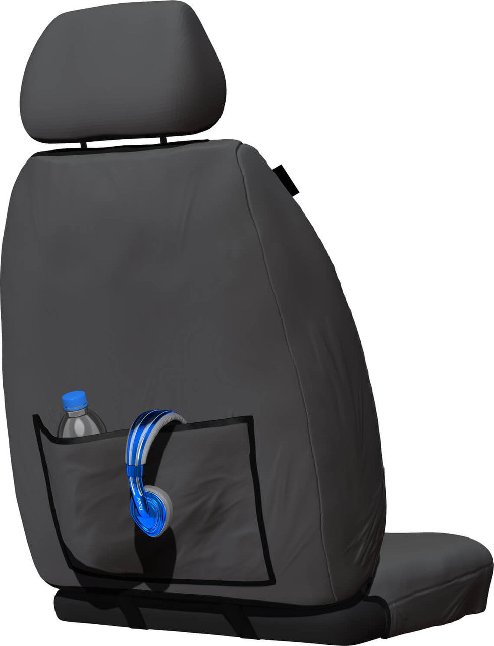 Tradies Canvas Front Grey Seat Covers Suits BT50 DMax MUX 2020-On in Grey