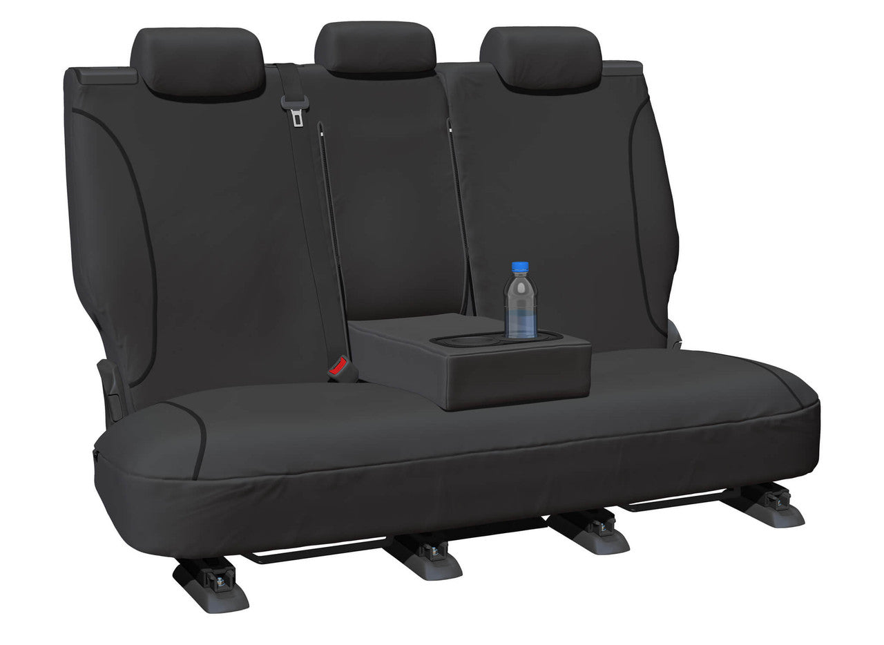 Tradies Canvas Rear Grey Seat Covers Suits Landcruiser Dual Cab 2012-2025 in Grey