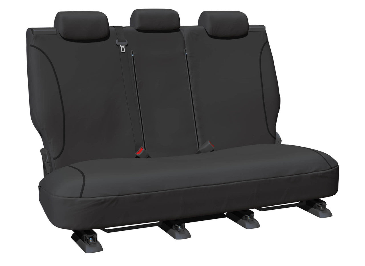 Tradies Canvas Rear Grey Seat Covers Suits Landcruiser STD 1998-2007 in Grey