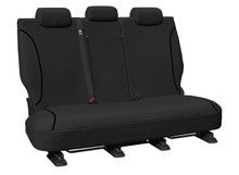 Tradies Canvas Rear Black Seat Covers Suits Triton MV Navara D27 in Black