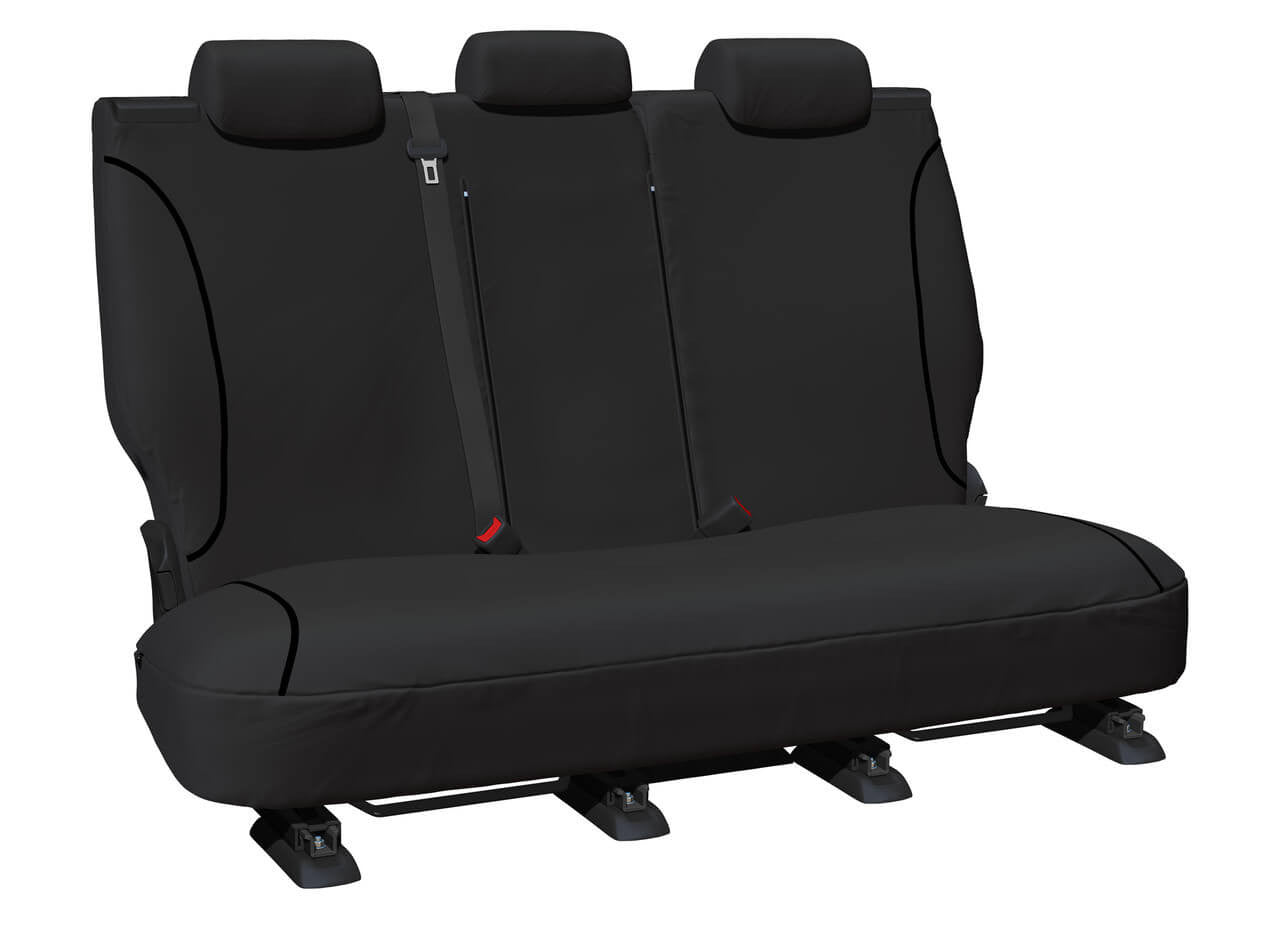 Tradies Canvas Rear Black Seat Covers Suits Rav4 50 Series 2019-2025 in Black