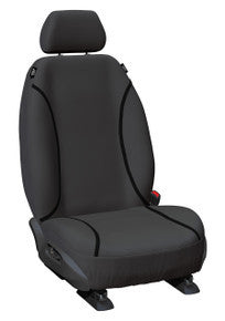 Tradies Canvas Front Grey Seat Covers Suits Hilux Single 2015-2025 in Grey