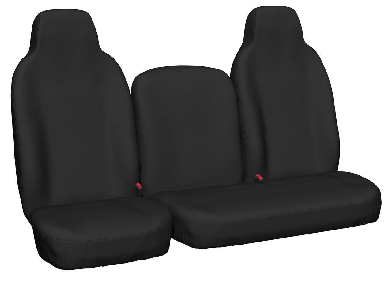 Truck Canvas Front Charcoal Seat Covers - Hino 500 2007 - On in Charcoal