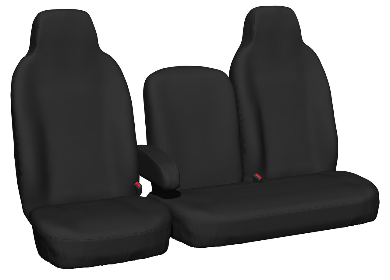 Truck Canvas Front Charcoal Seat Covers - Suits Canter 413 515 City Narrow Truck in Charcoal