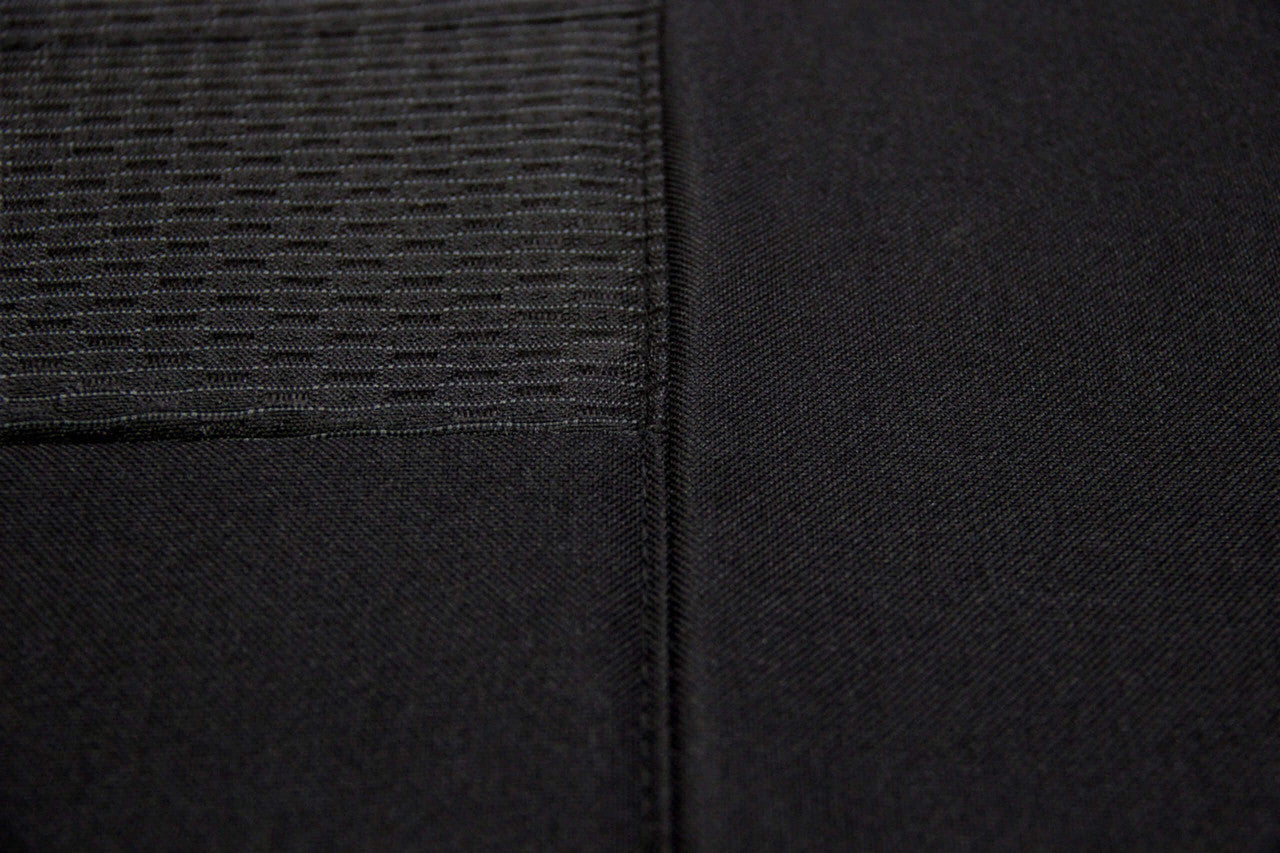 Weekender Jacquard Rear Row 2 Black Seat Covers Suits MUX 2013-2015 in Black