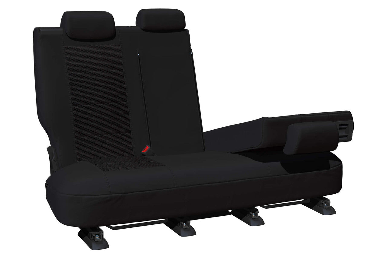 Weekender Jacquard Rear Black Seat Covers Suits Impreza XV 2011-2017 in Black